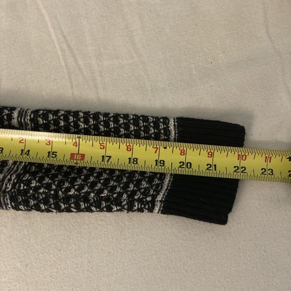 Madewell Black White Fine Knit Crew Neck Pullover Sweater Small - Picture 15 of 16